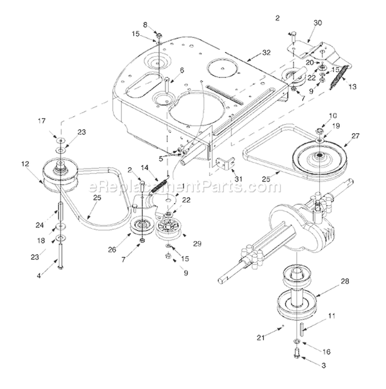 Page D Diagram and Parts List for 13A-328-402 2000 Yard Man Lawn Tractor